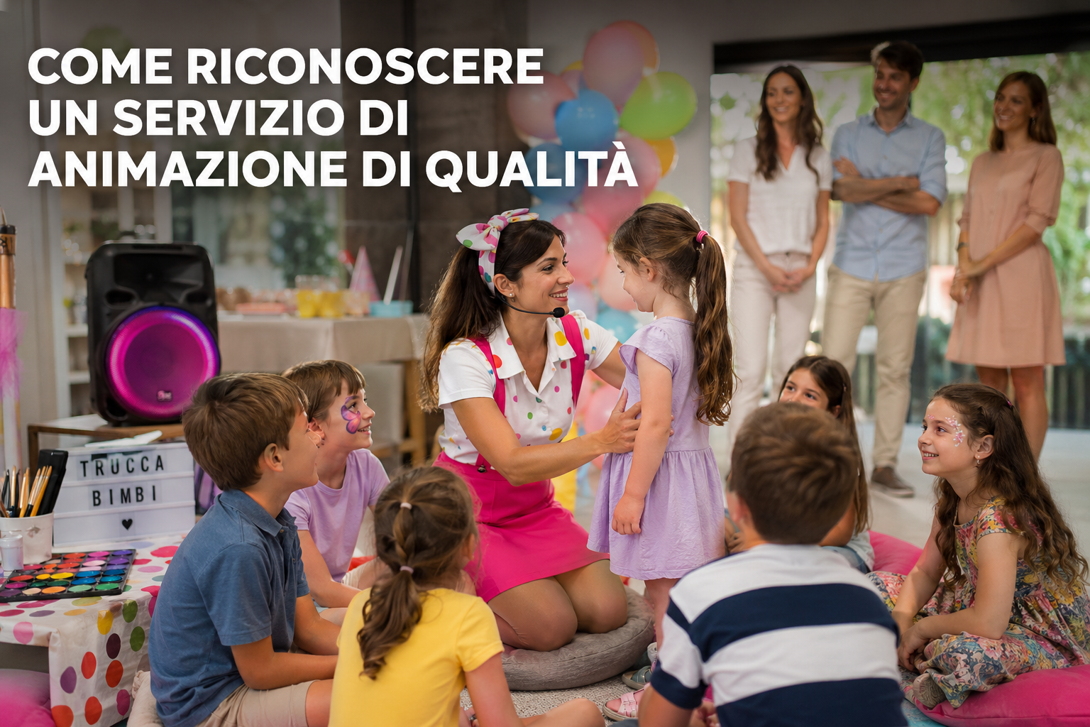 Come riconoscere un servizio di animazione di qualità