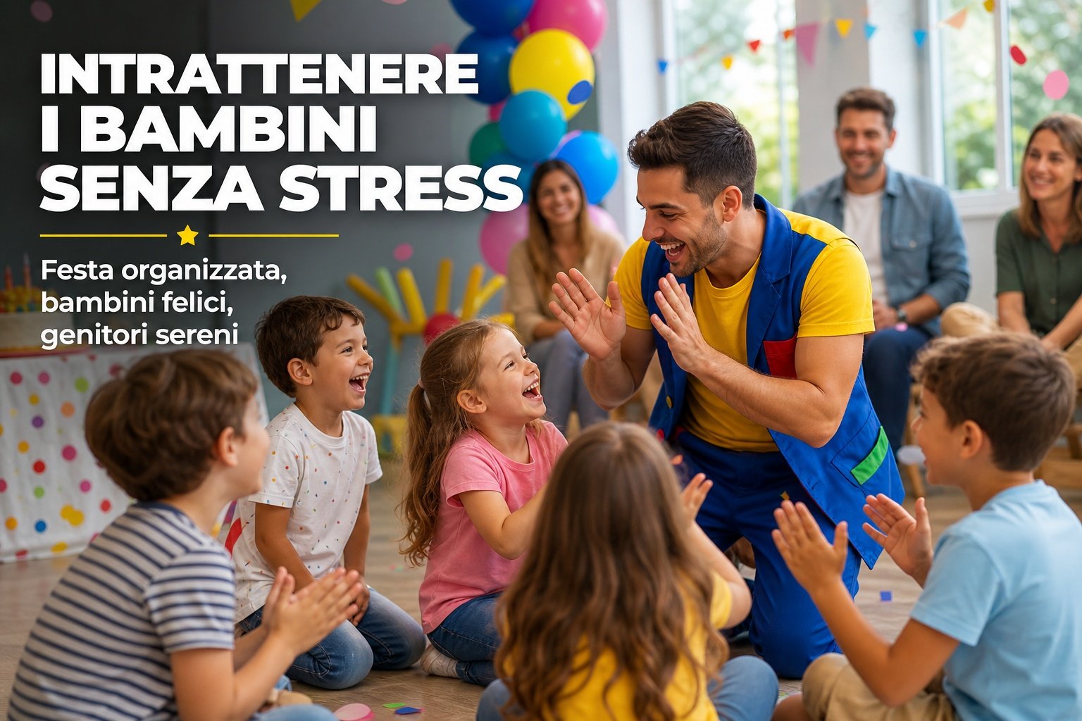 Come intrattenere i bambini durante una festa senza stress