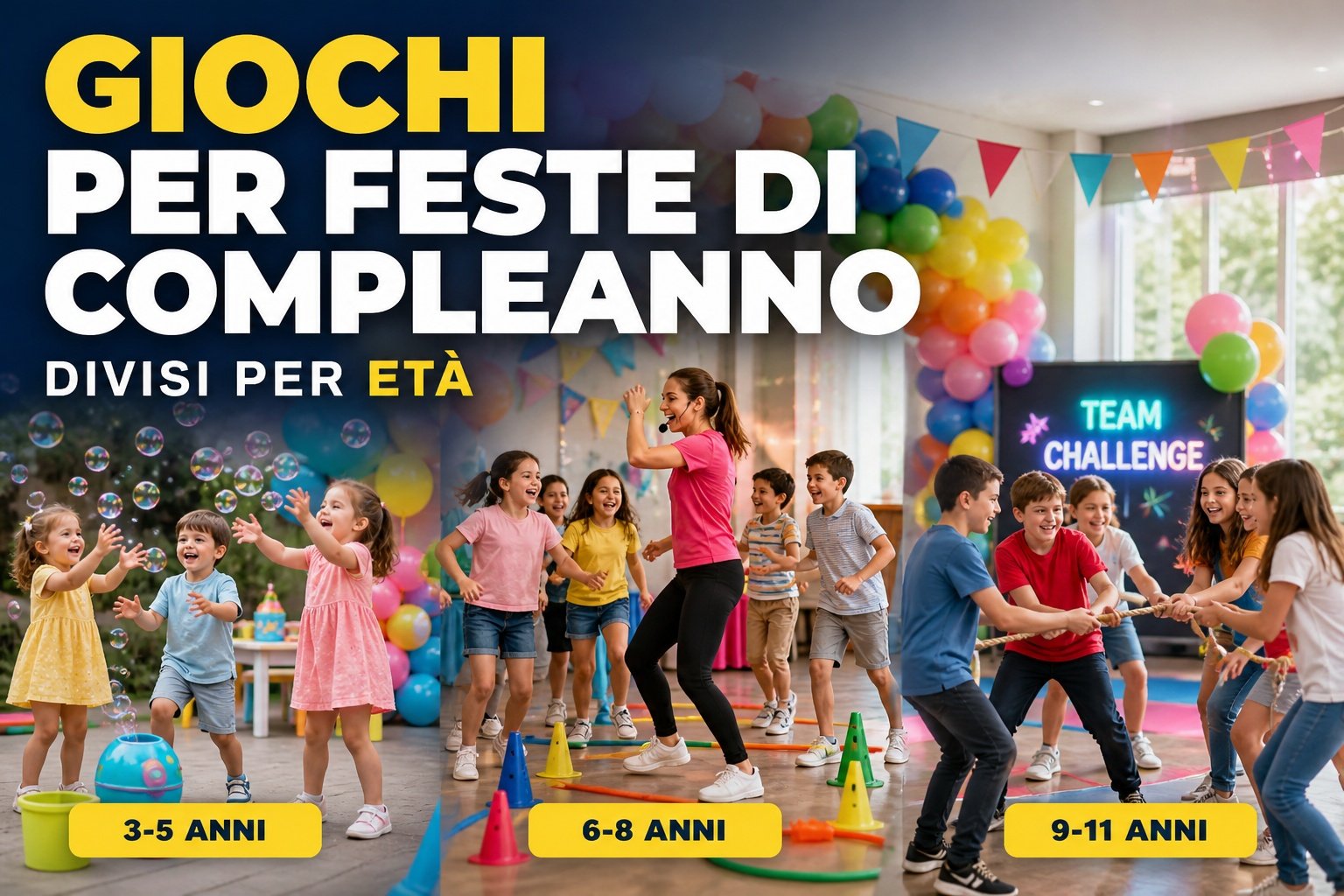 Giochi per feste di compleanno bambini (divisi per età)