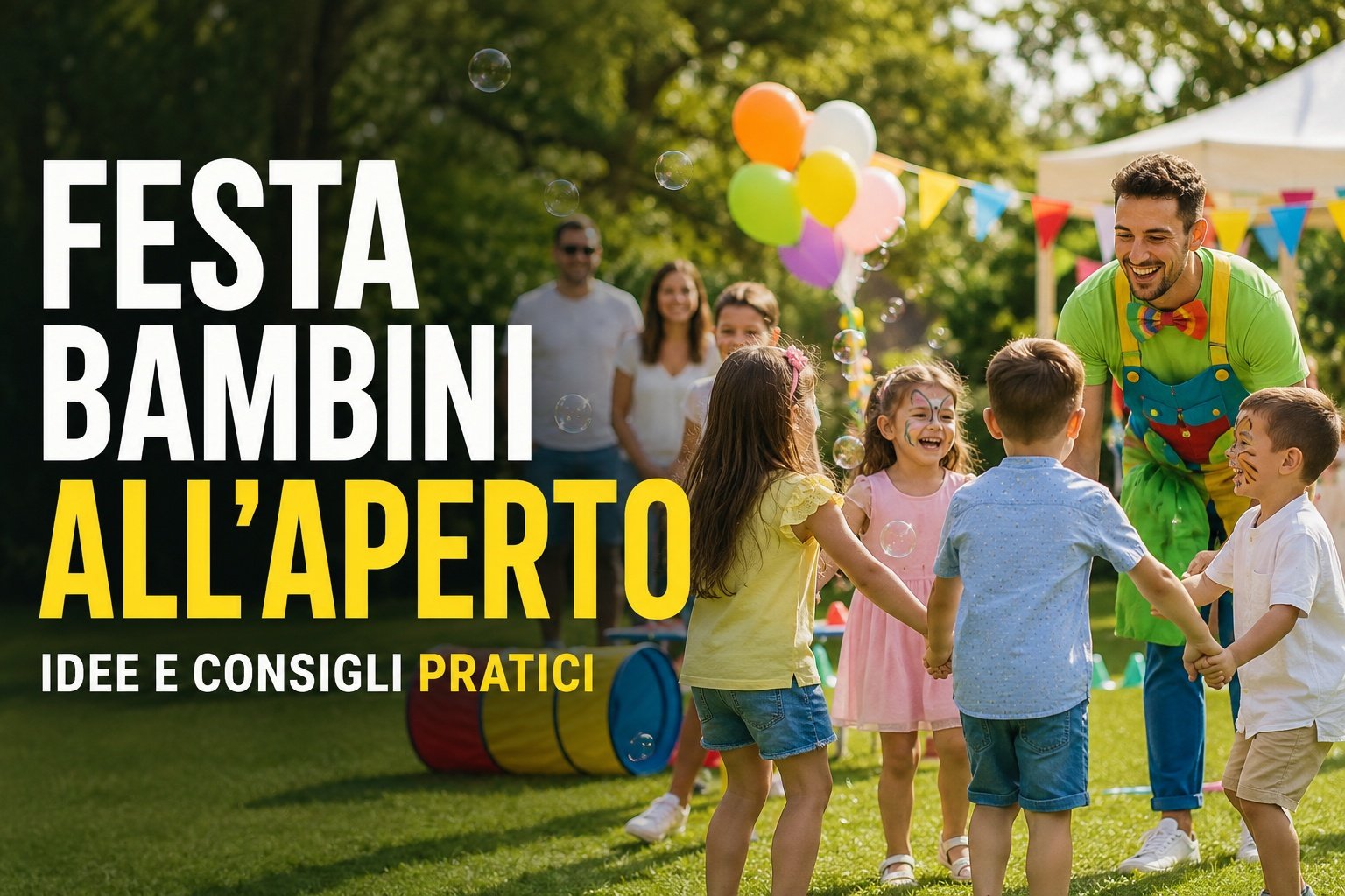 Festa bambini all’aperto: idee e consigli pratici