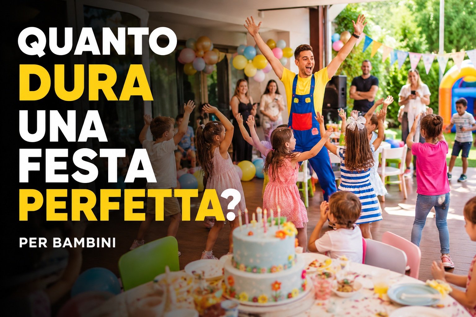 Quanto dura una festa per bambini perfetta