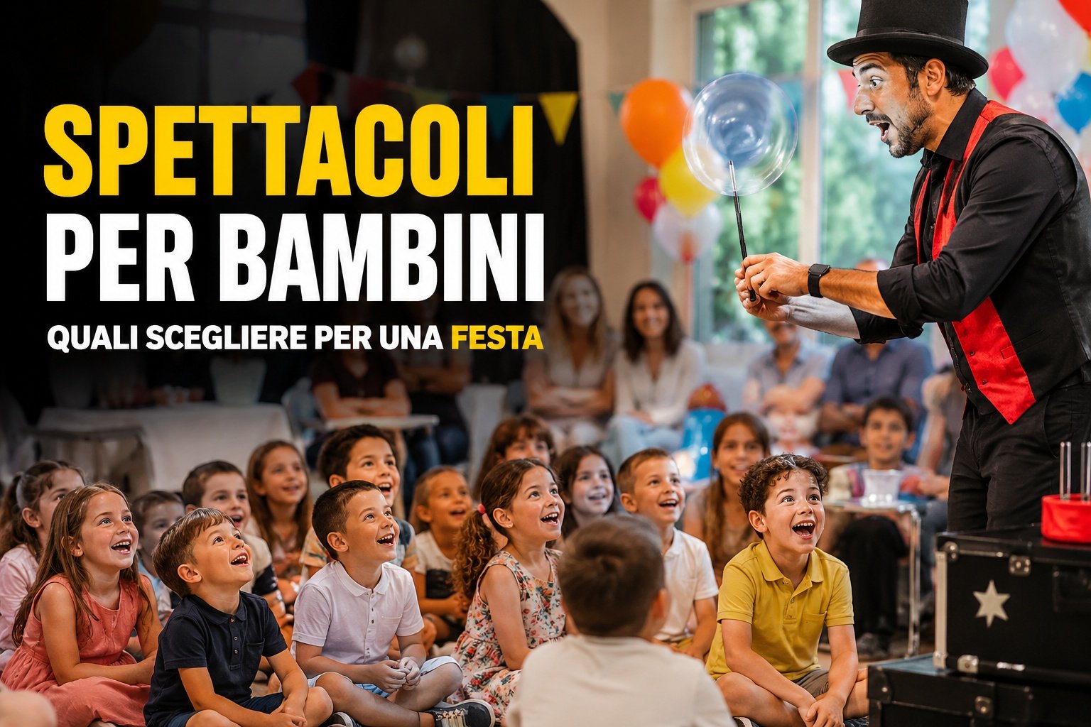Spettacoli per bambini: quali scegliere per una festa