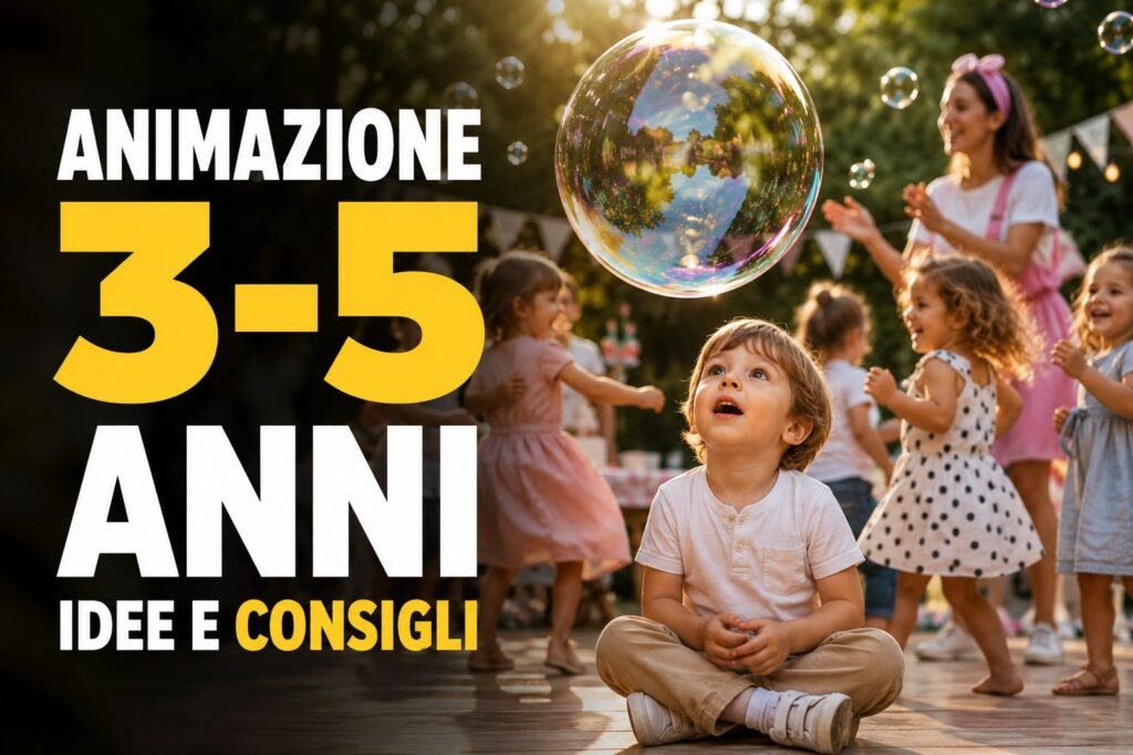 Animazione per bambini 3-5 anni: idee, giochi e consigli per una festa davvero coinvolgente