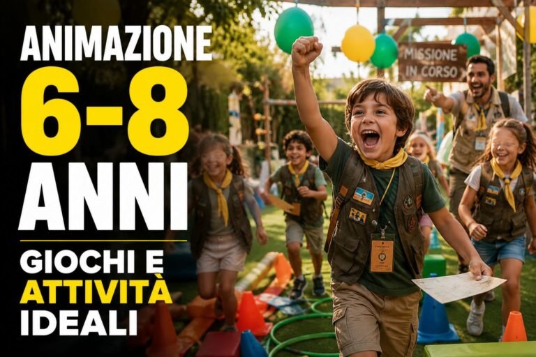 Animazione per bambini 6-8 anni: giochi, attività e idee davvero coinvolgenti