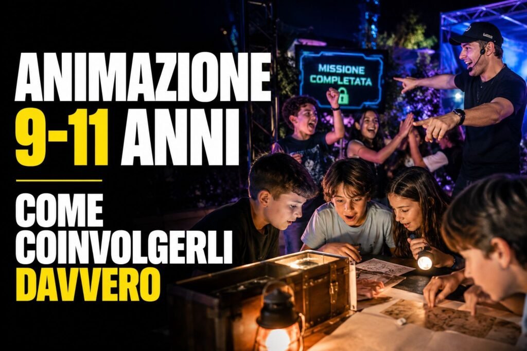 Animazione per bambini 9-11 anni: come coinvolgerli davvero