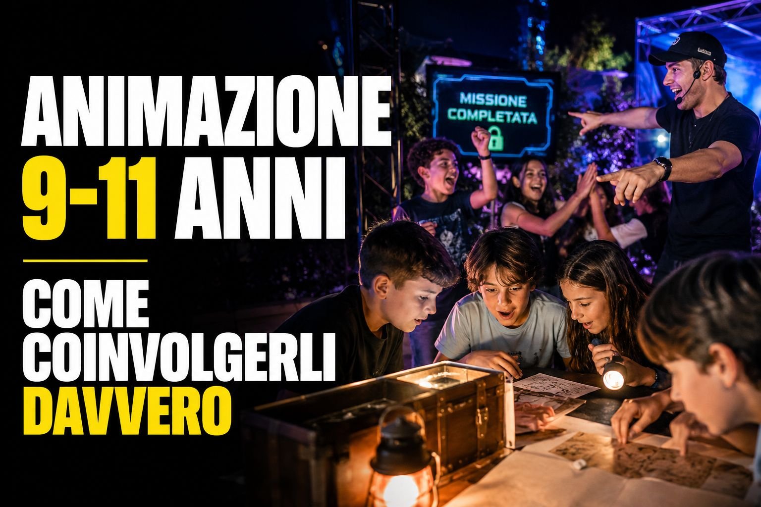 Animazione per bambini 9-11 anni: come coinvolgerli davvero