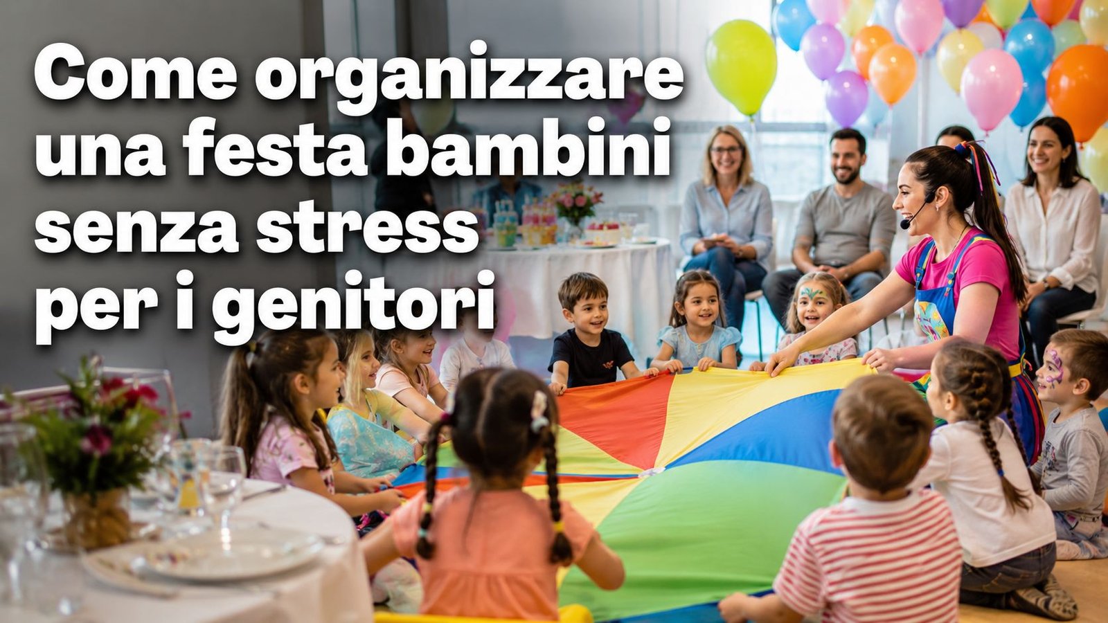 Come organizzare una festa bambini senza stress per i genitori