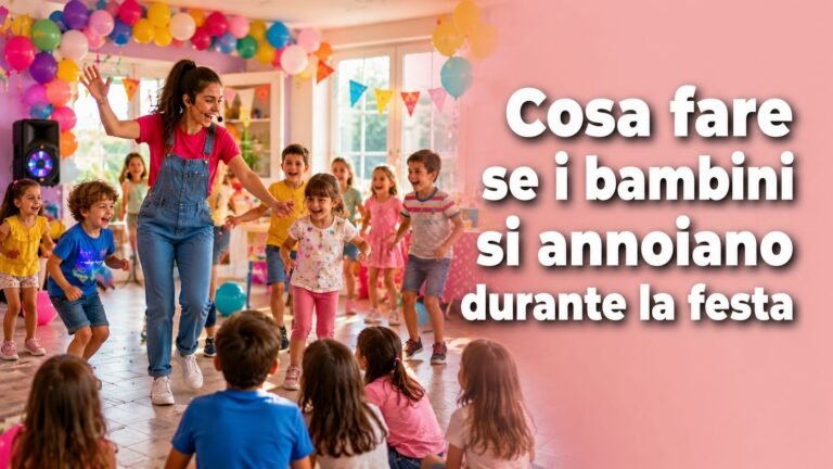 Cosa fare se i bambini si annoiano durante la festa