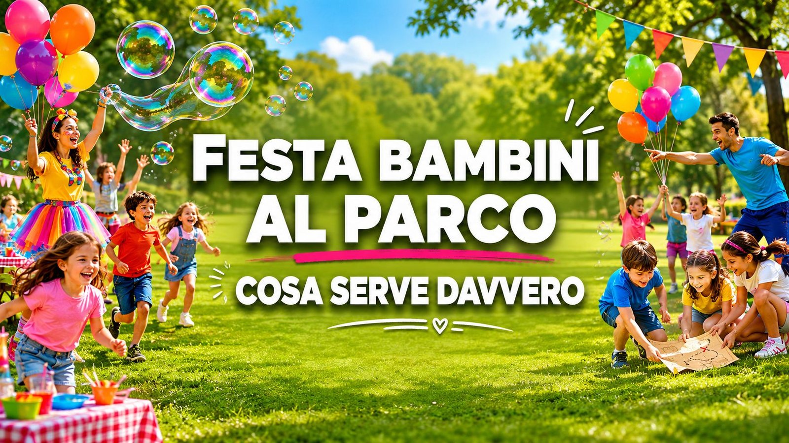 Festa bambini al parco: cosa serve davvero per organizzarla senza stress