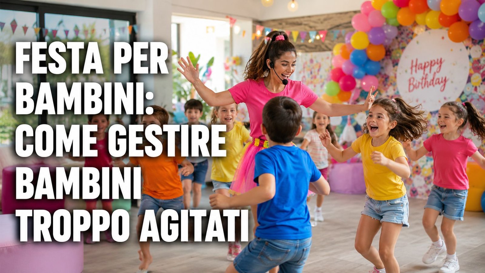 Festa per bambini: come gestire bambini troppo agitati senza trasformare tutto in caos