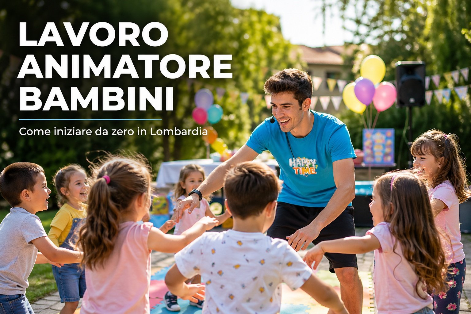 Lavoro animatore bambini in Lombardia per iniziare da zero nel mondo dell’animazione per feste