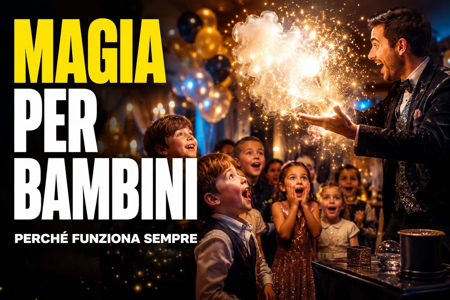 Magia per bambini: perché funziona sempre nelle feste e negli eventi