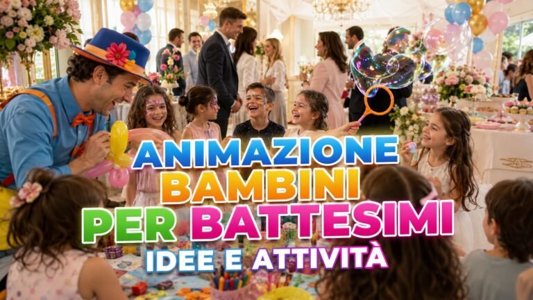 Animazione bambini per battesimi: idee, giochi e attività per una festa serena