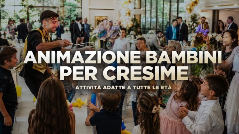 Animazione bambini per cresime: attività e giochi adatti a tutte le età