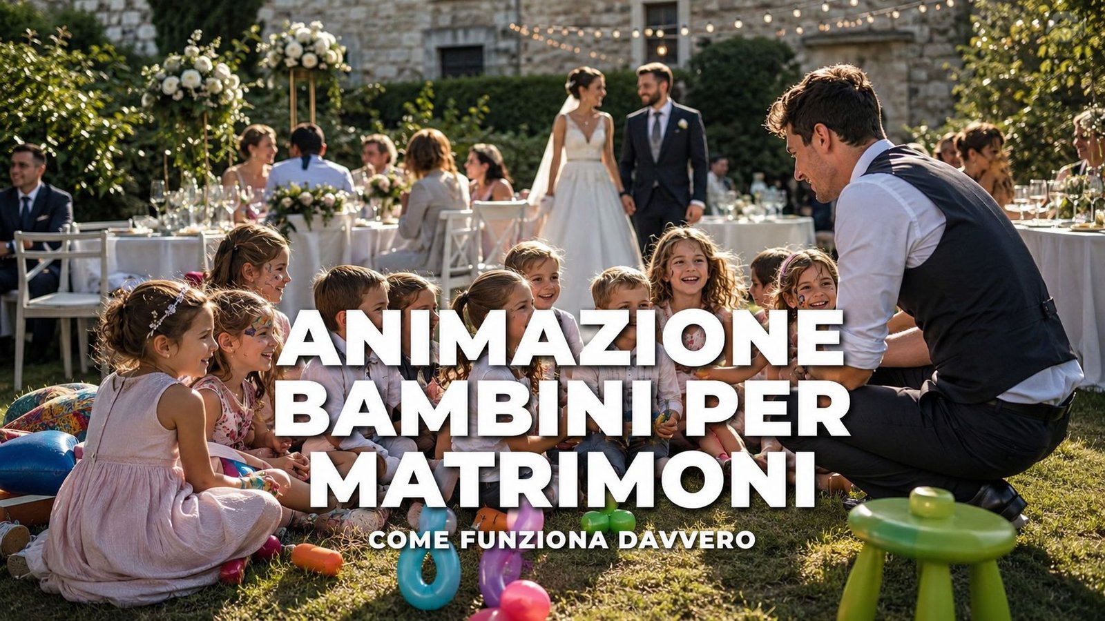Animazione bambini per matrimoni: come funziona davvero