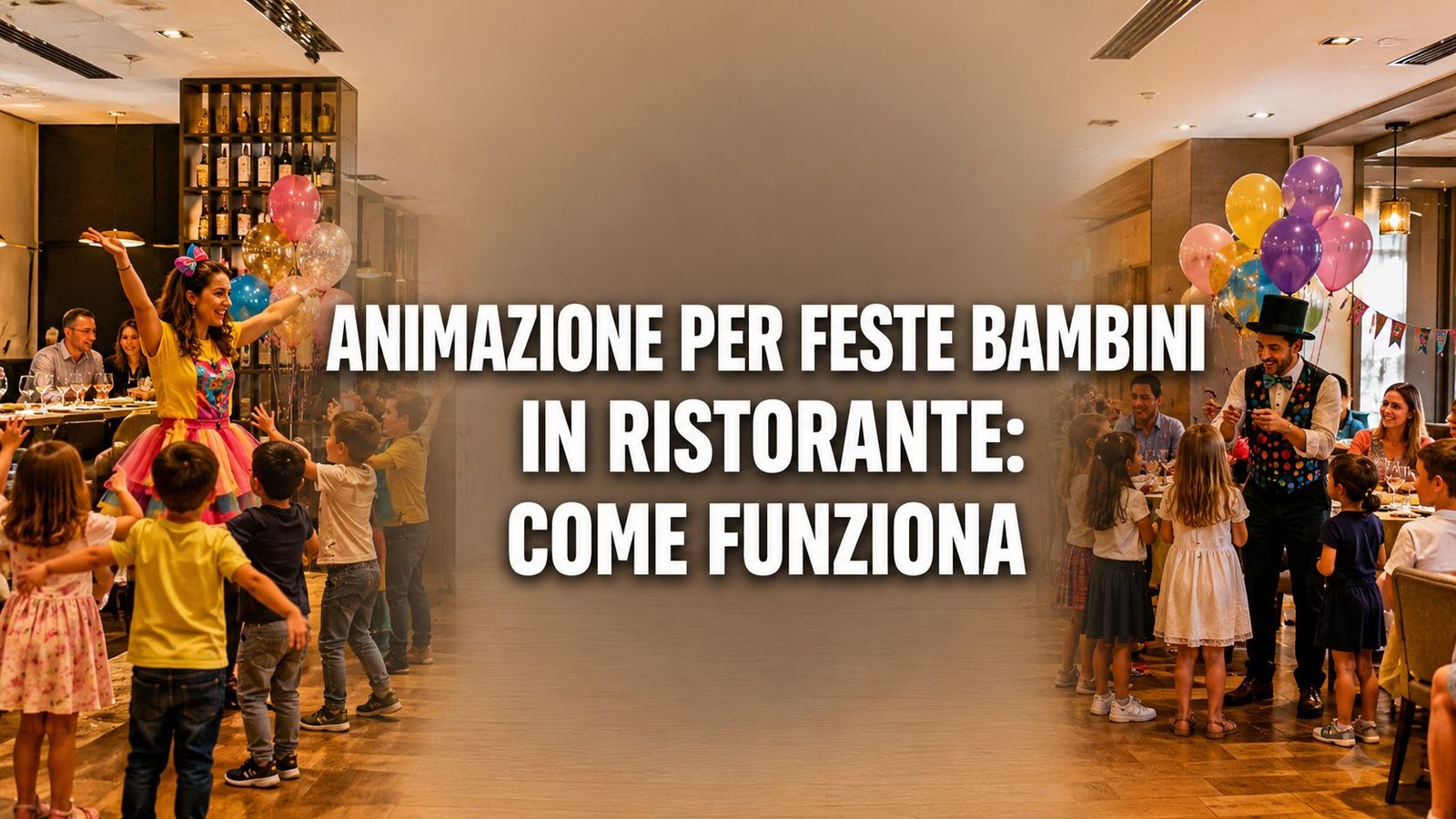 Animazione per feste bambini in ristorante: come funziona davvero
