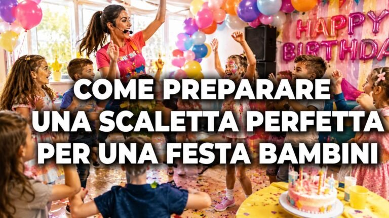 Come preparare una scaletta perfetta per una festa bambini