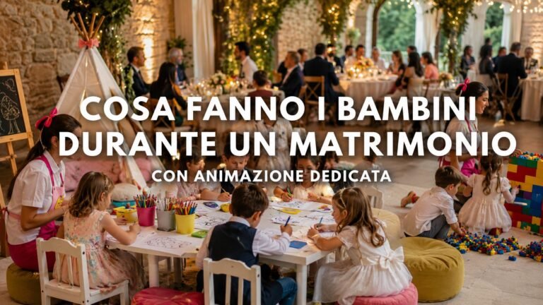Cosa Fanno i Bambini Durante un Matrimonio: Attività, Giochi e Animazione Dedicata