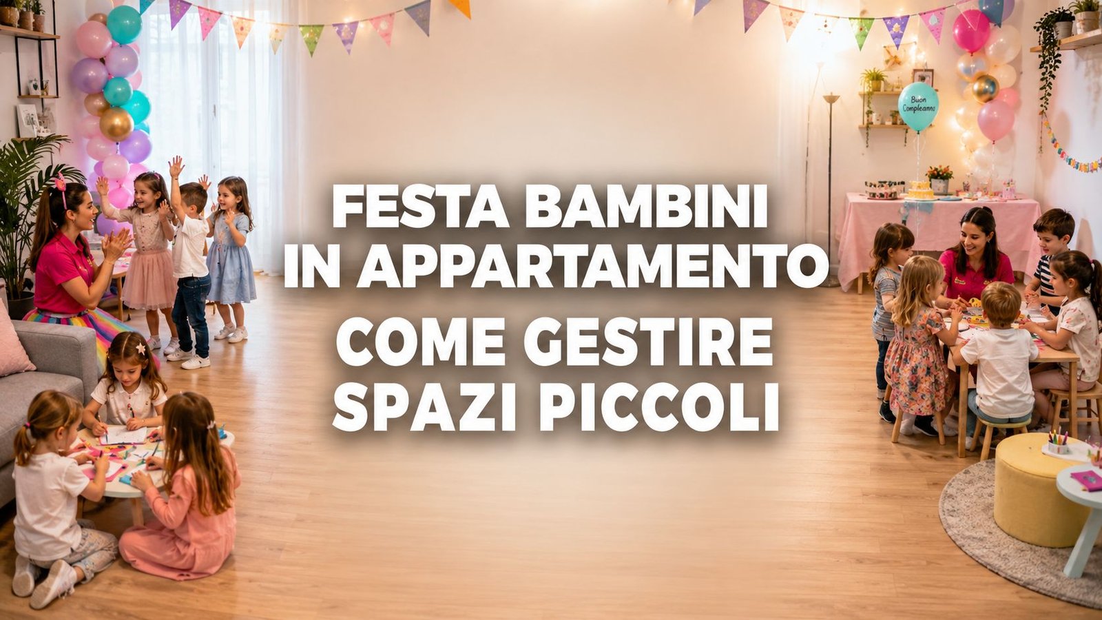 Festa bambini in appartamento: come gestire spazi piccoli senza stress