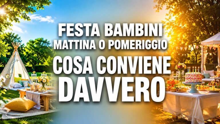 Festa bambini mattina o pomeriggio: quale orario scegliere per una festa davvero riuscita
