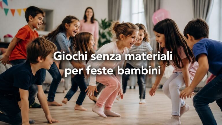 Giochi senza materiali per feste bambini: 15 idee semplici e divertenti