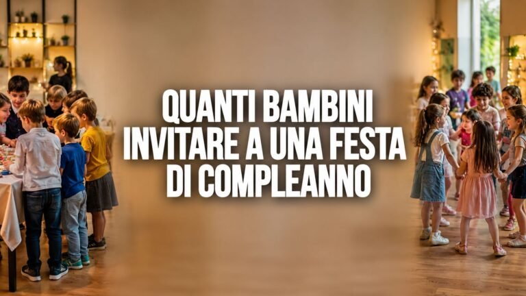 Quanti bambini invitare a una festa di compleanno: come scegliere il numero giusto senza creare confusione