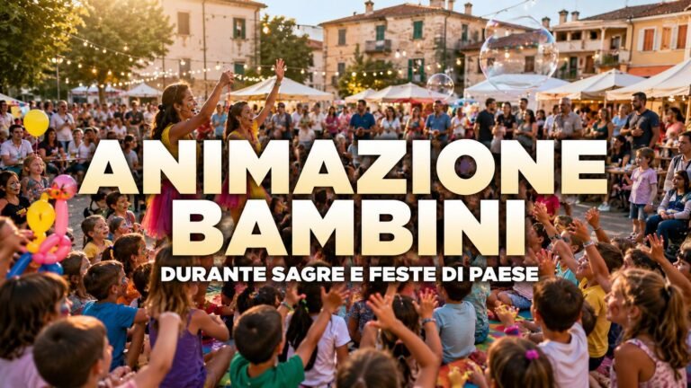 Animazione bambini durante sagre e feste di paese: come creare uno spazio coinvolgente per le famiglie
