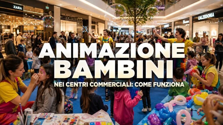 Animazione bambini nei centri commerciali: come funziona e perché è sempre più richiesta