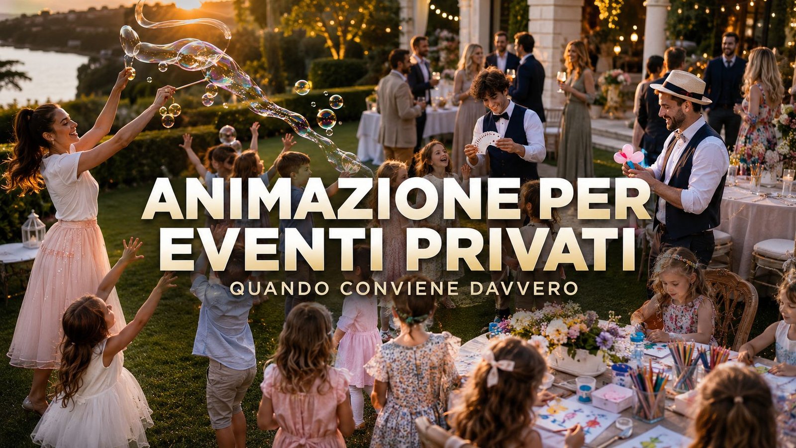 Animazione bambini per eventi privati: quando conviene davvero