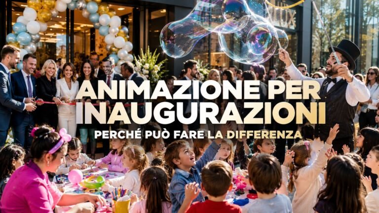 Animazione per inaugurazioni: perché può fare davvero la differenza