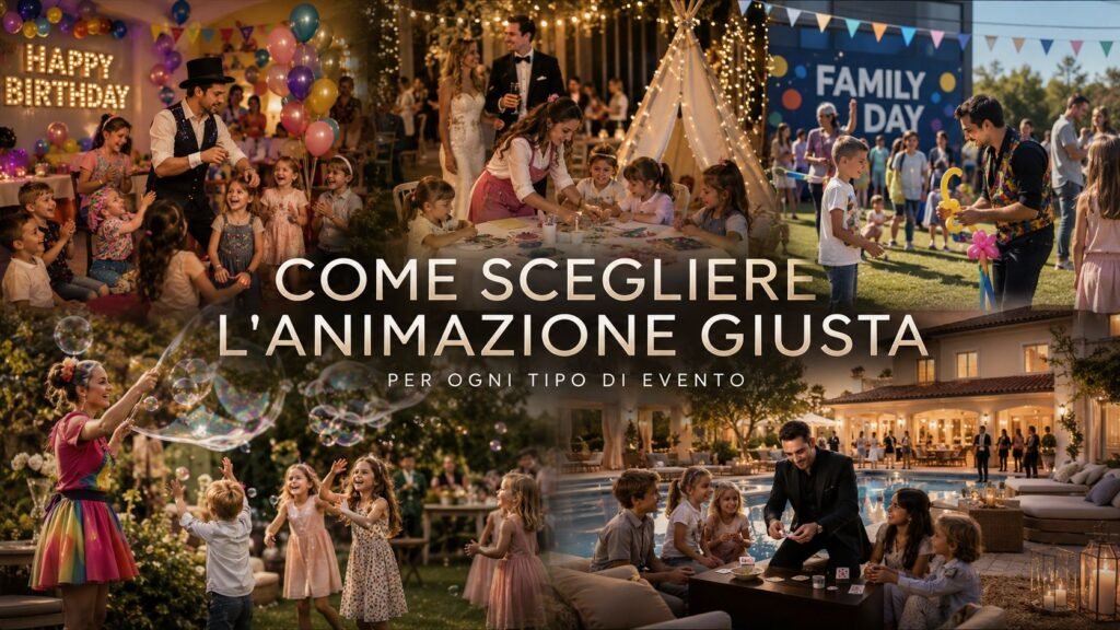 Come scegliere l’animazione giusta per ogni tipo di evento