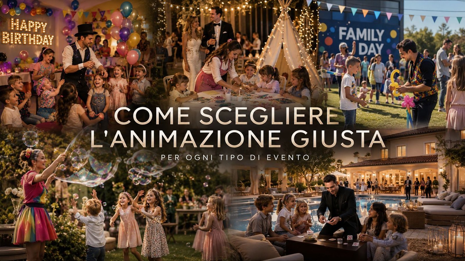 Come scegliere l’animazione giusta per ogni tipo di evento