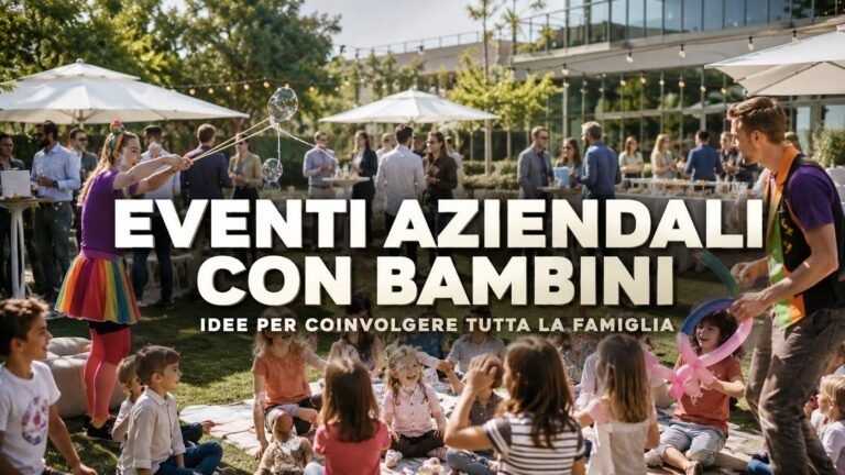 Eventi aziendali con bambini: idee per coinvolgere tutta la famiglia