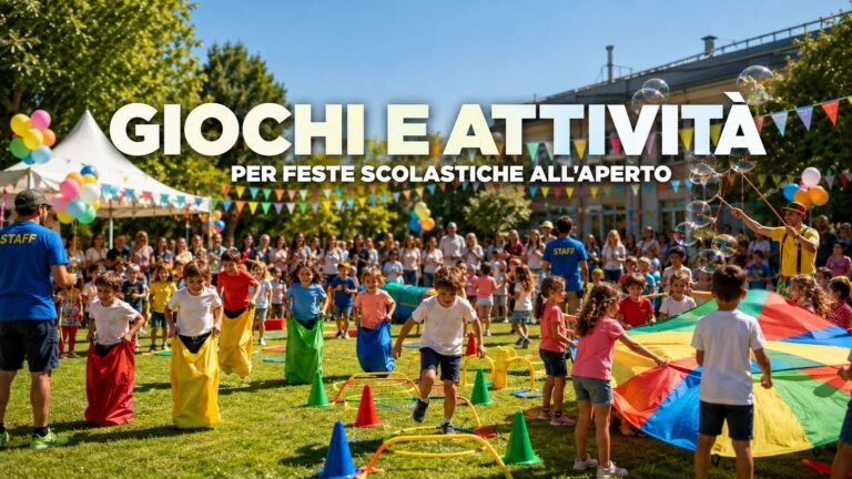 Giochi e attività per feste scolastiche all’aperto: idee per una giornata divertente e ben organizzata