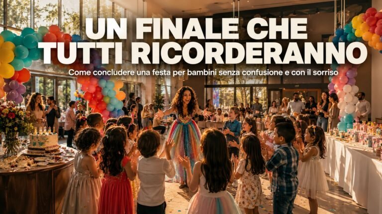Come concludere una festa per bambini senza confusione