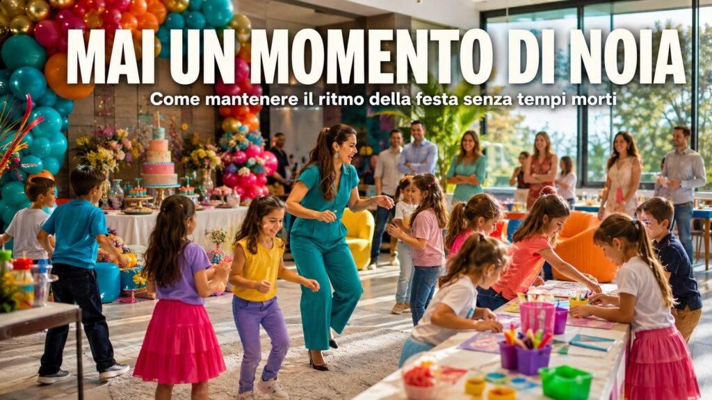 Come evitare tempi morti tra un’attività e l’altra durante una festa per bambini