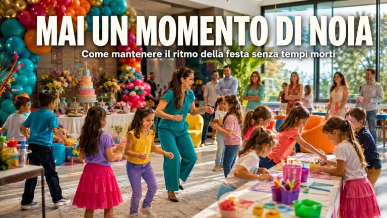 Come evitare tempi morti tra un’attività e l’altra durante una festa per bambini