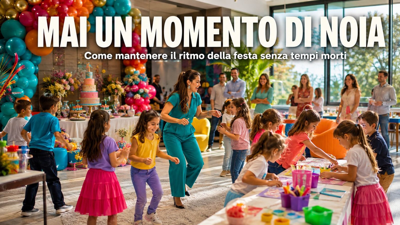 Come evitare tempi morti tra un’attività e l’altra durante una festa per bambini