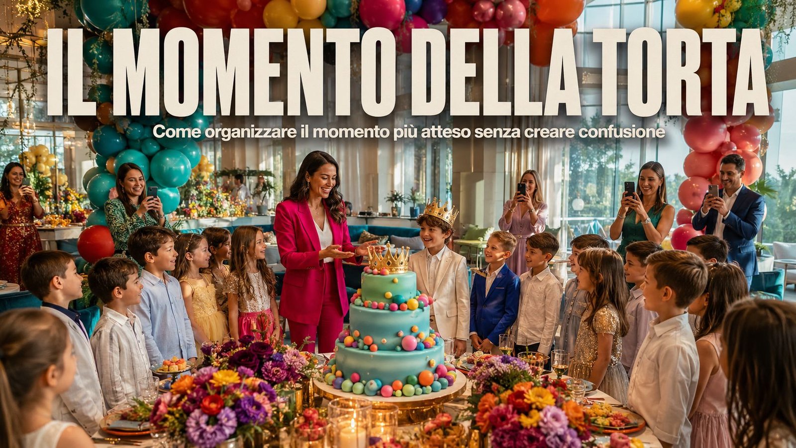 Come gestire il momento della torta con tanti bambini senza creare caos