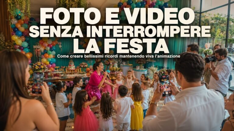 Foto e video durante la festa dei bambini: come non interrompere l’animazione