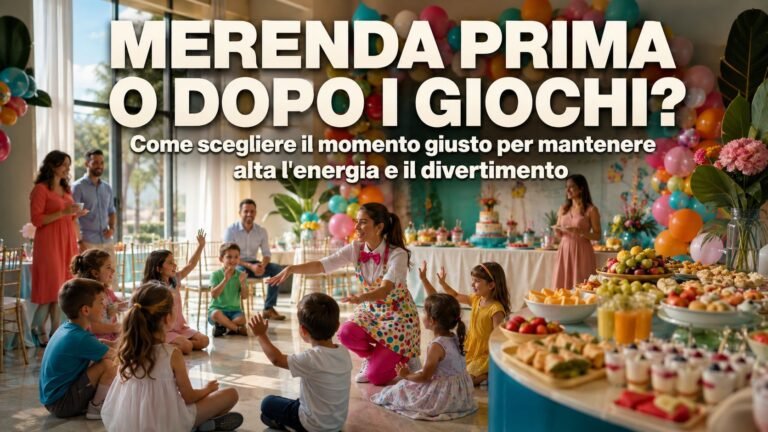 Merenda prima o dopo i giochi? Come scegliere il momento giusto