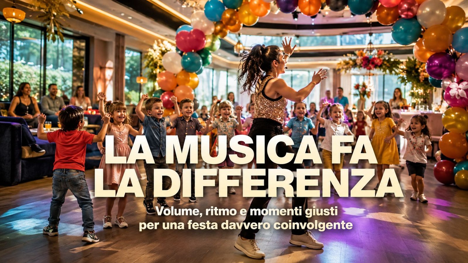 Musica durante una festa per bambini: volume, ritmo e momenti giusti